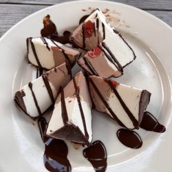 Amici Berkshires - Yummy dessert!!  Chocolate and Vanilla Tartufo