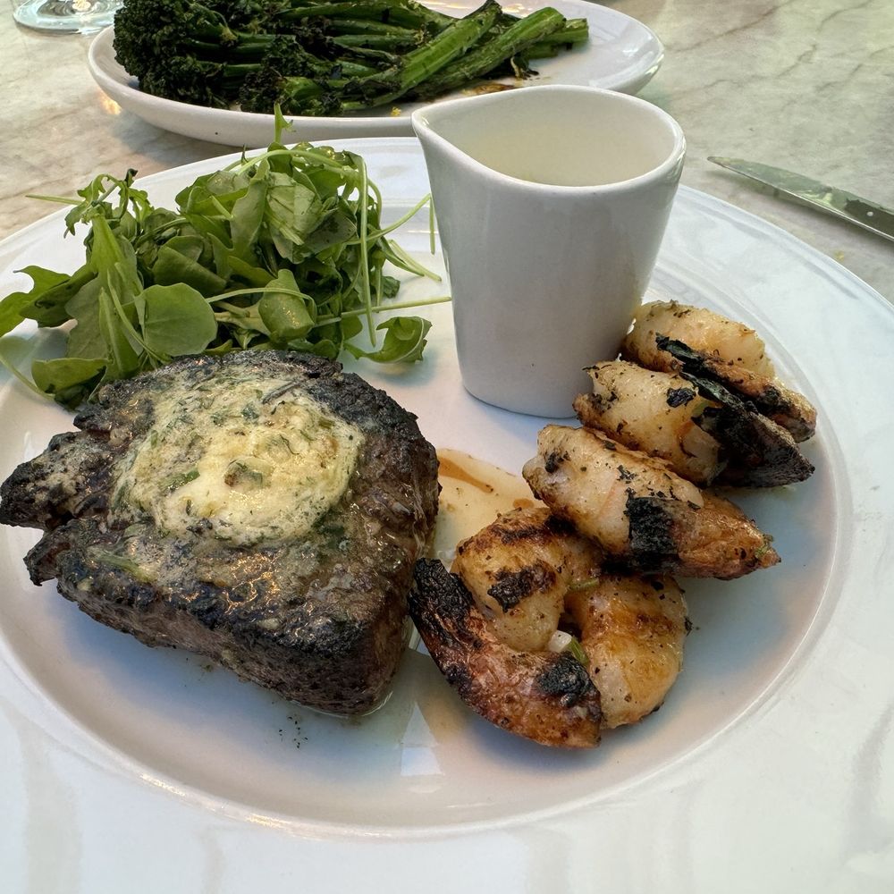 RH Rooftop Restaurant at RH Raleigh - Filet and shrimp - Breakfast & Brunch Near Me - Raleigh, North Carolina RH Rooftop Restaurant at RH Raleigh - Filet and shrimp - Breakfast & Brunch Near Me - Raleigh, North Carolina