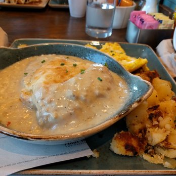 First Watch - Biscuits and gravy with potato's and eggs - Breakfast & Brunch Near Me - Melbourne, Florida First Watch - Biscuits and gravy with potato's and eggs - Breakfast & Brunch Near Me - Melbourne, Florida