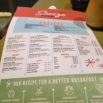 Snooze - Menu - May 2023 - Breakfast & Brunch Near Me - Denver, Colorado Snooze - Menu - May 2023 - Breakfast & Brunch Near Me - Denver, Colorado