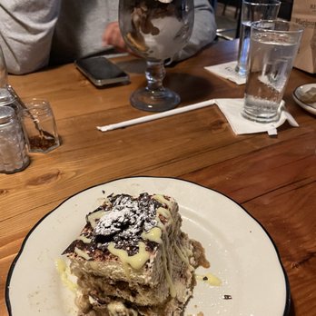 Taverna - a plate of dessert and a glass of ice cream - Italian Near Me - Wilmington, Delaware