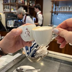 Rosa Salva - After picking up your empty plates and returning them to the counter, stroll over to the bar and enjoy an espresso or any type of coffee