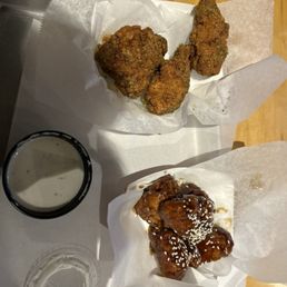 Lemon pepper and teriyaki wings