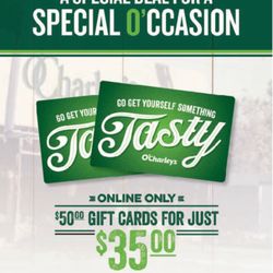 O'Charley's Restaurant & Bar - Didn't get my 15 back buyer beware!!!