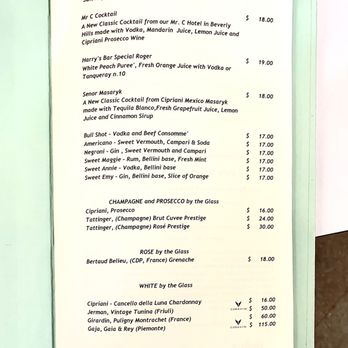 Cipriani Dolci - Drink Menu - Italian Near Me - New York, New York Cipriani Dolci - Drink Menu - Italian Near Me - New York, New York