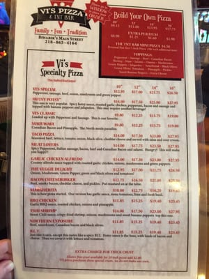 Menu photo 2 TNT Bar and Vi's Pizza Biwabik, MN Menu photo 2 TNT Bar and Vi's Pizza Biwabik, MN