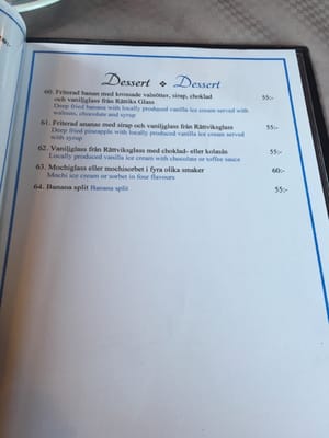 Menu photo 2 Restaurang Anna Rättvik, W