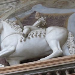 Teatro Farnese - Some art work high up.