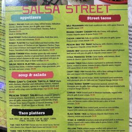 Front of menu Front of menu