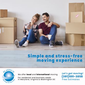 Platinum Moving Services - moving experience with exclusive use containers, telephone moving quotes and guaranteed moving dates. Local, Interstate, Internatinational - Movers Near Me - Gaithersburg, Maryland Platinum Moving Services - moving experience with exclusive use containers, telephone moving quotes and guaranteed moving dates. Local, Interstate, Internatinational - Movers Near Me - Gaithersburg, Maryland
