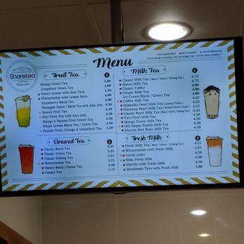 Sharetea - Menu - Bubble Tea Near Me - Houston, Texas