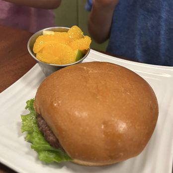Liberty Burger - Kids burger with fruit - Burgers Near Me - Jackson, Wyoming