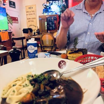 Bouillon MOULIN - Beef stew with noodles (French name) - French Near Me - Newport Beach, California