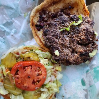 Myrtle's Burgers - Burger and veggies. - Hot Dogs Near Me - Burleson, Texas Myrtle's Burgers - Burger and veggies. - Hot Dogs Near Me - Burleson, Texas
