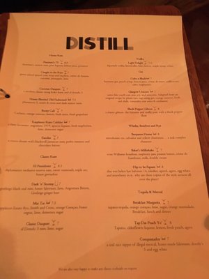 Menu photo 2 Distill Glasgow, GLG Menu photo 2 Distill Glasgow, GLG