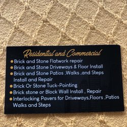 C&T Masonry - Services provided