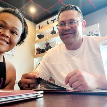 Nafkot Ethiopian Restaurant - Hubby and I waiting for our food! - Ethiopian Near Me - Raleigh, North Carolina