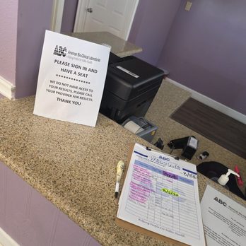 ABC Laboratories - The counter of ABC labs - Laboratory Testing Near Me - Whittier, California