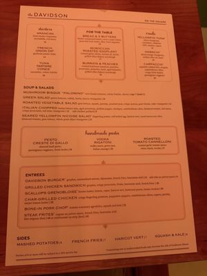 Menu photo 5 The Davidson Cincinnati, OH Menu photo 5 The Davidson Cincinnati, OH