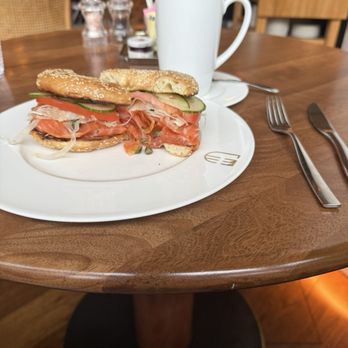 Four Seasons - Lox bagel and cappuccino - Hotels Near Me - Montreal, Quebec Four Seasons - Lox bagel and cappuccino - Hotels Near Me - Montreal, Quebec
