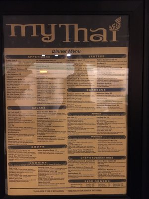 Menu photo 1 My Thai Restaurant San Rafael, CA Menu photo 1 My Thai Restaurant San Rafael, CA