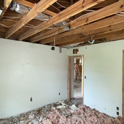 Dynamite Demolition Services - Freshly demolished ceiling.