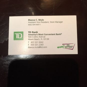 TD Bank - Banks & Credit Unions Near Me - Miami Beach, Florida TD Bank - Banks & Credit Unions Near Me - Miami Beach, Florida