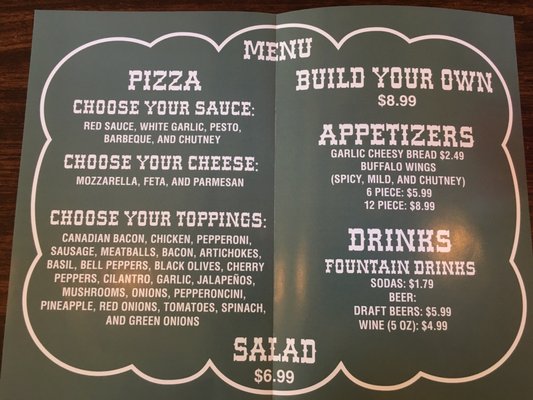 Menu photo 8 Vail Pizzeria Temecula, CA