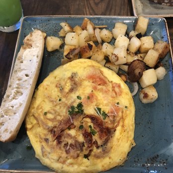 First Watch - Salmon & roasted vegetables frittata w/potatoes. - Breakfast & Brunch Near Me - Richardson, Texas