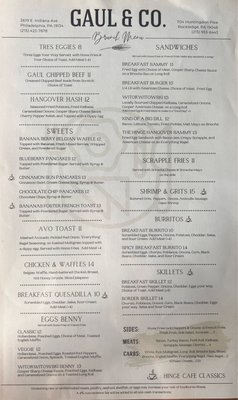 Menu photo 8 Gaul & Co. Malthouse Philadelphia, PA Menu photo 8 Gaul & Co. Malthouse Philadelphia, PA