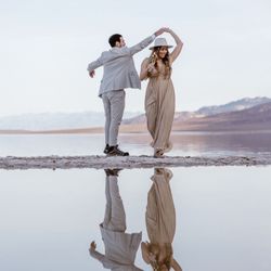 Rivas Photo and Film - Dancing photo at Bad Water Basin at Death Valley