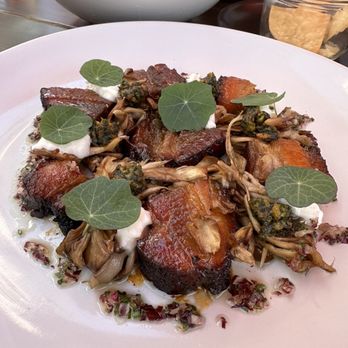 Bloom Carneros - Glazed Pork Belly - New American Near Me - Sonoma, California Bloom Carneros - Glazed Pork Belly - New American Near Me - Sonoma, California