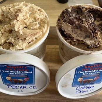 Guptill's Ice Cream - Peanut butter caramel cookie dough & coffee Oreo - Ice Cream & Frozen Yogurt Near Me - Cohoes, New York Guptill's Ice Cream - Peanut butter caramel cookie dough & coffee Oreo - Ice Cream & Frozen Yogurt Near Me - Cohoes, New York