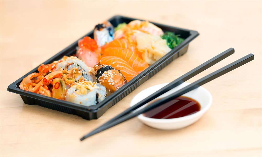 Food from Mr Hibachi