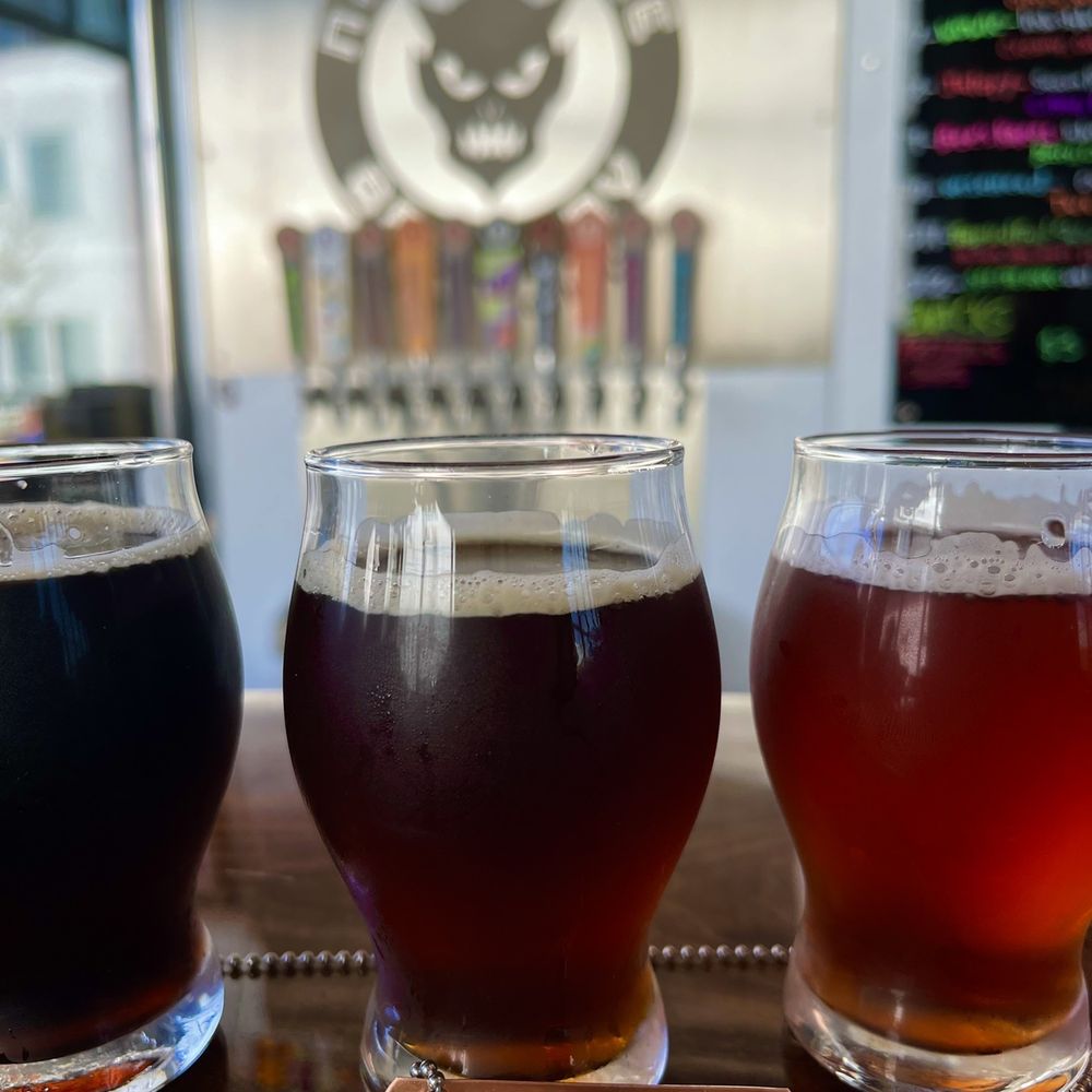 three glasses of beer three glasses of beer