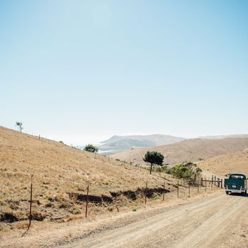 Swallow Creek Ranch - Heading down the hill after the wedding for the reception. - Venues & Event Spaces Near Me - Cayucos, California