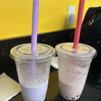 Honeybee Boba Cafe - Taro latte and strawberry banana latte - Bubble Tea Near Me - Sacramento, California Honeybee Boba Cafe - Taro latte and strawberry banana latte - Bubble Tea Near Me - Sacramento, California