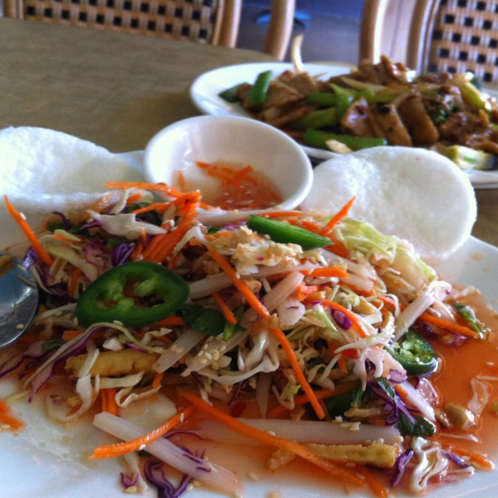 Veggie Today - Lotus salad (after digging in a bit) - Vegetarian Near Me - Concord, California Veggie Today - Lotus salad (after digging in a bit) - Vegetarian Near Me - Concord, California