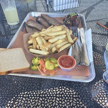 Lil Pig Lil Pig - Brisket and pork belly. That's considered full 3 portions in total. - Barbeque Near Me - Vancouver, Washington