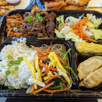 Asian Pear - Combo platter with pork and beef - Korean Near Me - Albuquerque, New Mexico