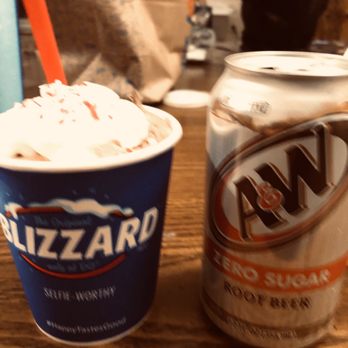 Dairy Queen Grill & Chill - Peppermint hot cocoa Blizzard - Fast Food Near Me - Auburn, Illinois