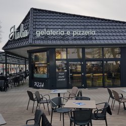 Pizzeria Gelateria Italia - hier fängt die Fressmeile von Duhnen an