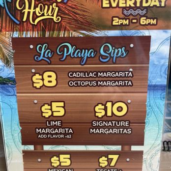 La Playa - More happy hour specials - Seafood Near Me - Richmond, Virginia