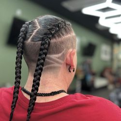 Legendary Barbershop - Braided and cut by -Katrina the barber