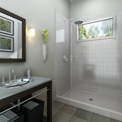 America's Best Bath AZ - Low Barrier 5" Curb Walk In Shower By America's Best Bath AZ