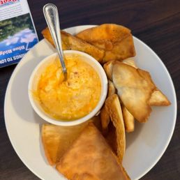 Southern Cheese Caviar with pita chips Southern Cheese Caviar with pita chips