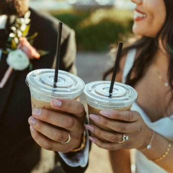 Rugged Coffee - Bride and Groom with their Rugged Drinks - Caterers Near Me Rugged Coffee - Bride and Groom with their Rugged Drinks - Caterers Near Me