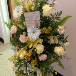 Forget Me Not Flowers & Gifts - Pretty arrangement with custom card. :)