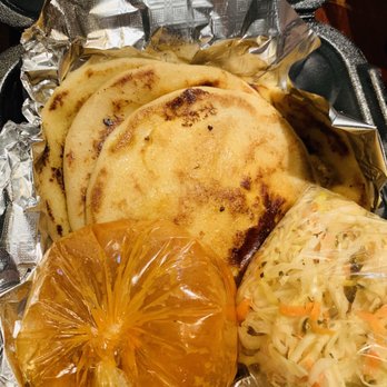 Takeria Mix - Chicharron pupusas with pickled slaw and red sauce - Latin American Near Me - Jacksonville, Florida