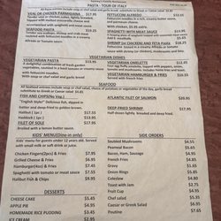 Sammy's Family Restaurant - Menu pastas, seafood, vegetarian, desserts